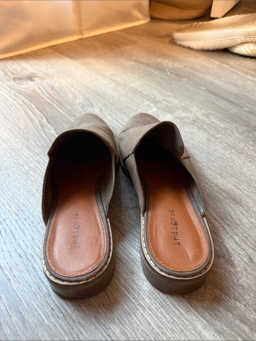 Report Taupe Slip-On Mule Flats - Picture 4 of 5